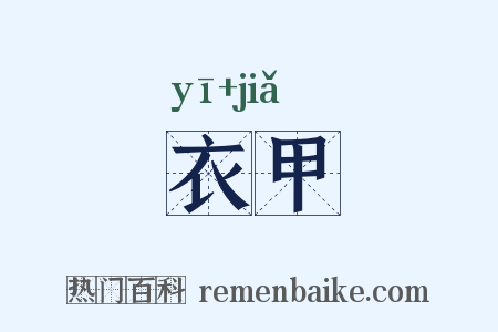 衣甲是什么意思的图片